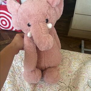 Pink Plush Elephant Stuffed Animal